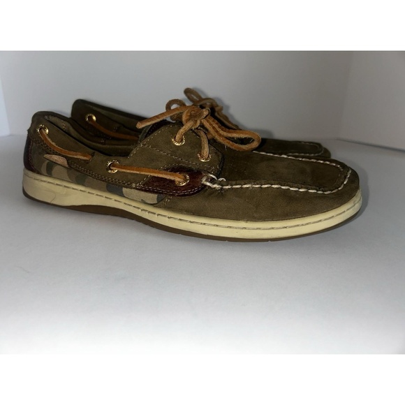 Sperry Shoes - Sperrys Women's Top-Sider Shoes, Size 9M Green /‎ Camo  Great Condition